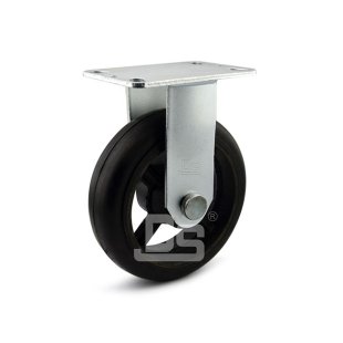 DS42 Series Cast Iron Core Rubber Tread Rigid Caster
